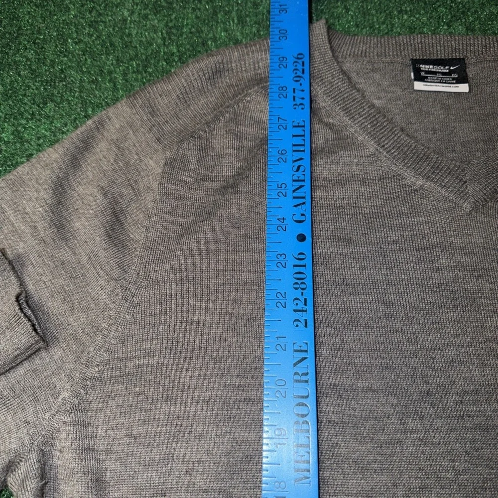 Nike Golf V-Neck Pullover Sweater, Wool-Acrylic Blend, Size XL R5